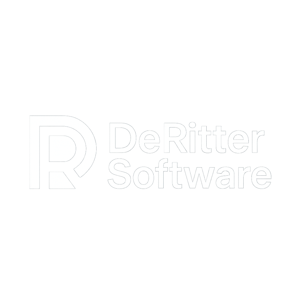DeRitterSoftware wit logo